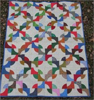 Contemporary Handmade Geometric Quilt