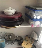 Contents of Playhouse Shelves, Chargers, Tea