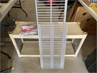 Small Plastic Shelf, Wire Shelving w/ Brackets