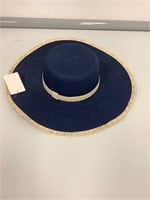 $40 navy straw sun hat