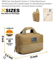DBTAC Gun Case Bag XS  Tactical Pistol Bag Firearm