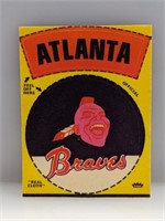 1968 Fleer Cloth Stickers Atlanta Braves Color Var