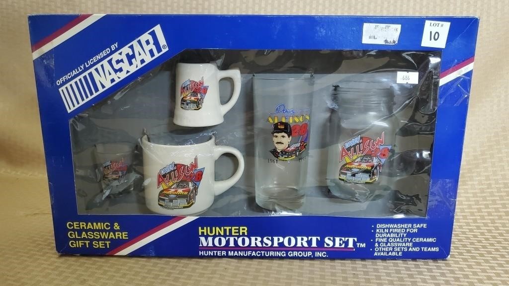 Nascar Ceramic & Glassware Gift Set