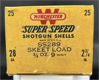 Vintage Winchester 28 Ga Ammo In Original Box