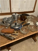 Bakeware, knives, utensils, bowls