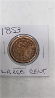 1853 Large Cent