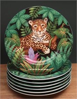 Sakura Stoneware Jungle Dinner Plates (7)