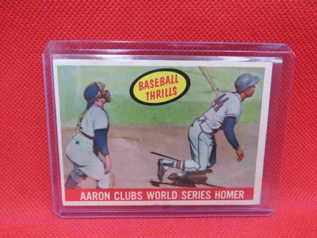 1959 Topps Hank Aaron World Series Baseball Card