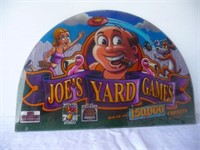 Joe's Yard Games Glass Casino topper 17 x 12"