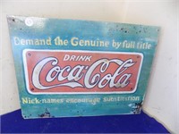 Coca-Cola Sign 16in x 12in