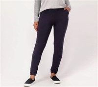 Ponte Pull-On Ankle Jogger Pants- Gray