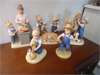 Lot of "Denim Days, by HOMCO" figurines
