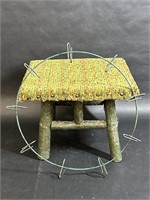 Vintage Wooden House Stool