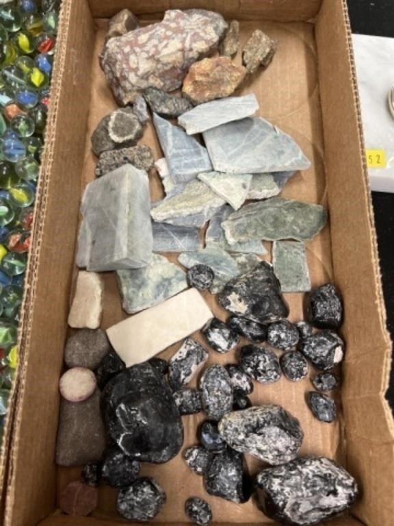 Recovered Quartz and Polished Stones
