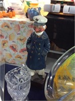 Carved wood sea captain
