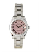 Rolex Lady Datejust Oyster Perpetual Pink Ss 36mm