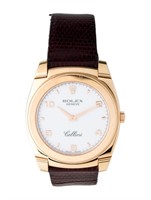 Rolex 18k Gold Cellini Cestello Men's Watch 36mm