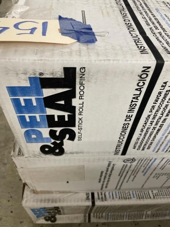 6 Boxes  Peel & seal roll roofing