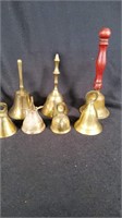 7 Small Brass Bells