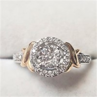 $1300 10K  Diamond (0.25,I1-2,F-G) Ring