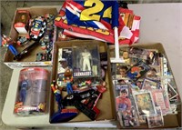 Nascar Flags, Toy Cars, Trading Cards, Statue, etc