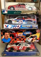 4 Diecast Nascar Cars - Reds, etc.