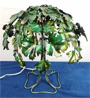 Unique Metal Grape Leaves Table Lamp