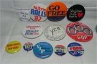 Lot of Various Vintage Political Buttons