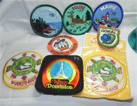 Lot of Vintage 1970's Travel Souvenir Patches, USA