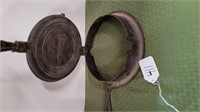 simmons keen kutter cast waffle iron very rare