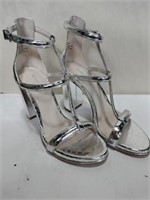 Kenneth Cole New York silver high heel shoes size