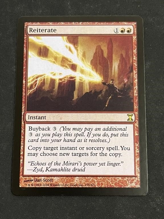 Reiterate Magic the Gathering Card