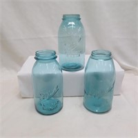 Ball Perfect Mason Glass Jars (3) - Vintage