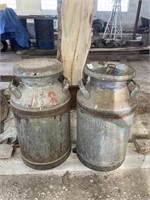 2 ANTIQUE MILK CANS