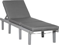 Outsunny Chaise Lounge Chair for Outdoor  Patio Re