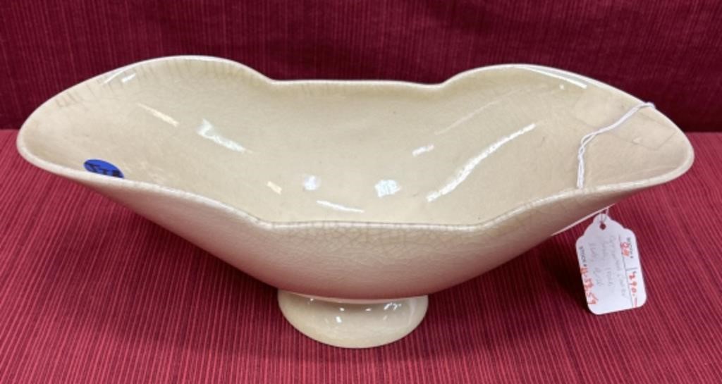 Rookwood console bowl ivory 12.75”l
