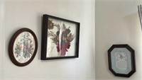 Framed Floral & Artwork