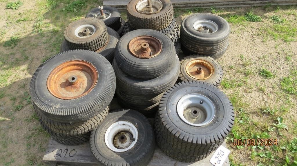 Pallet Of Assorted Tires And Rims