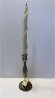 Judacica candle 
7.75” candle holder