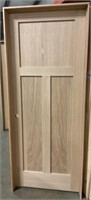 32" RH 3 Panel Oak Interior Door