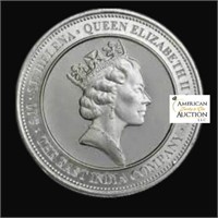 1/10 Ounce: Queen Elizabeth .999 Fine Silver Coin