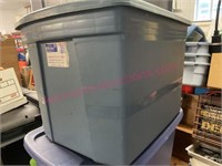 Blue 20gal tote w/ lid