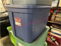 Blue 20gal tote w/ lid