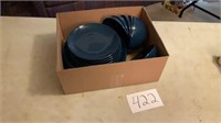 Blue ikea dishes, 6 dinner plates, 6 plates, 6