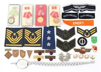 20TH CENTURY WORLD MILITARY MEDALS PINS & PATCHES