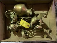 Box of brass ornaments