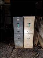 (2) 4-Drawer File Cabinet
