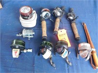 Lot 113  (9) Vintage Fishing Reels.