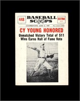 1961 Nu Card Scoops #448 Cy Young EX to EX-MT+