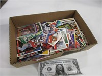 Hundreds of vintage football cards